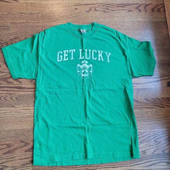 Get Lucky St. Patrick's Day Tee Shirt Green Large St. Patty Saint - Picture 4 of 5